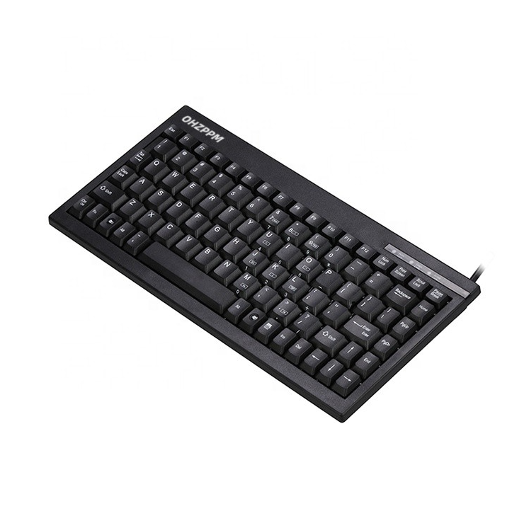 OHZPPM Computer Accessories Mini 88 Keys Slim Compact Usb Wired Computer Keyboard