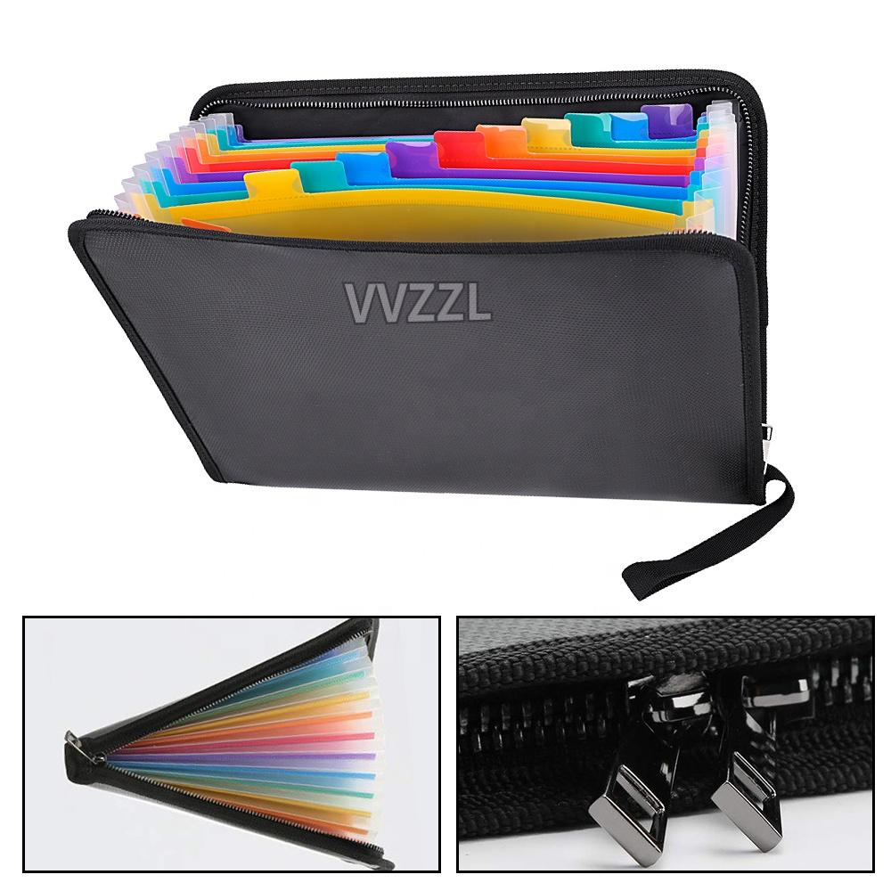 VVZZL Hot selling Fireproof Document Folder Office/school Use Color Expanding Filing Folder