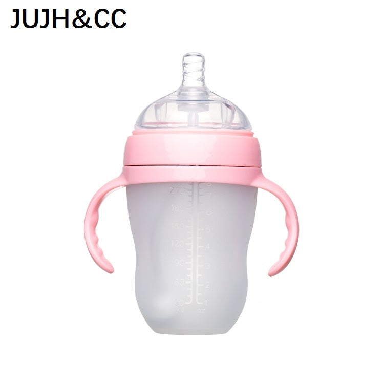 JUJH&CC Natural Feel Safety Infant Luxury Silicone Anti Colic Feeding Baby Bottles In Bulk
