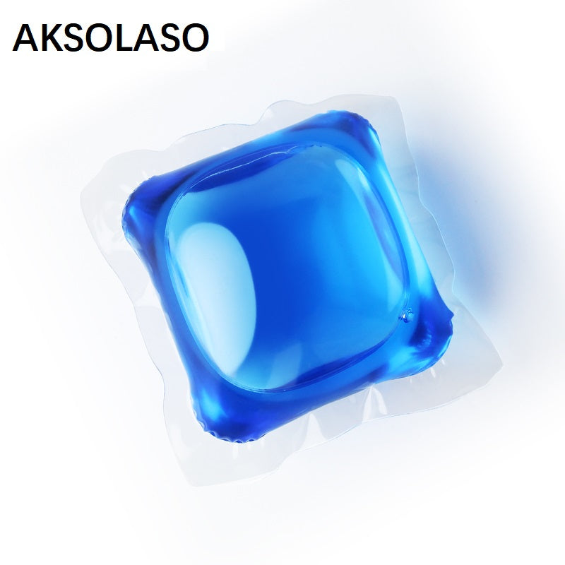 AKSOLASO 3 in 1 wholesale color high density Boxed laundry beads liquid detergent laundry pods
