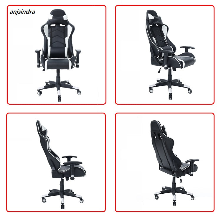 anjsindra best selling ergonomic gaming chair racing office gaming chairs with footrest