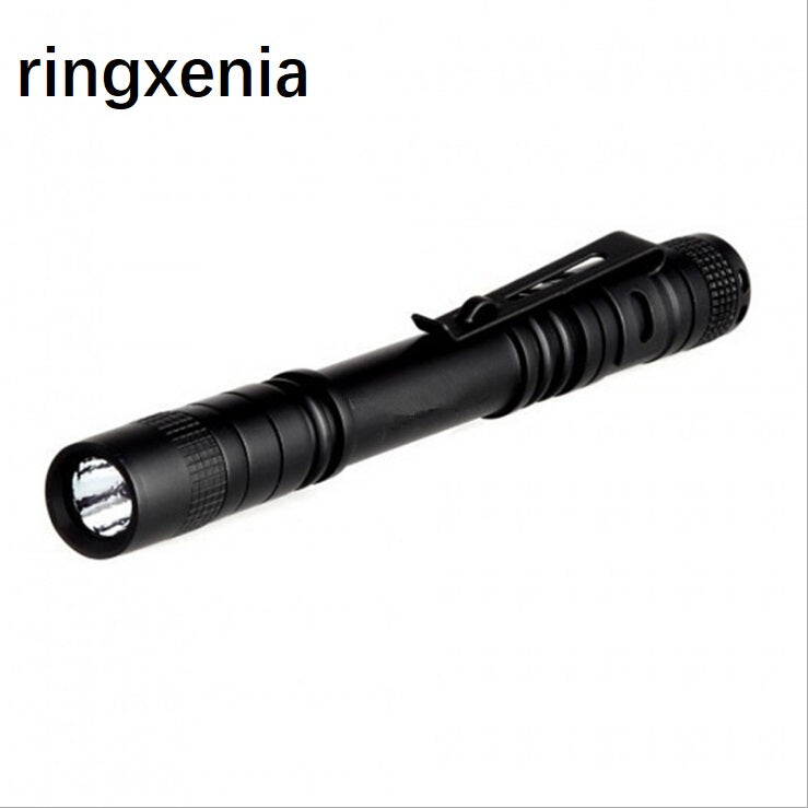 ringxenia Handheld Pocket Clip Aluminium Alloy Pen Light Mini Penlight Led Tactical Mini Flashlight
