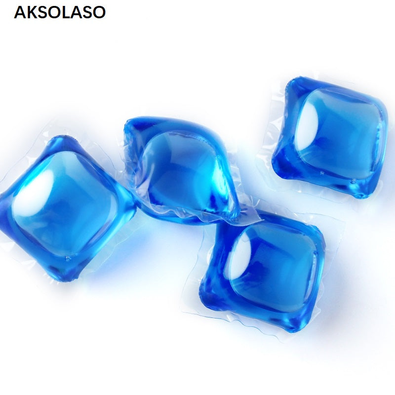 AKSOLASO 3 in 1 wholesale color high density Boxed laundry beads liquid detergent laundry pods