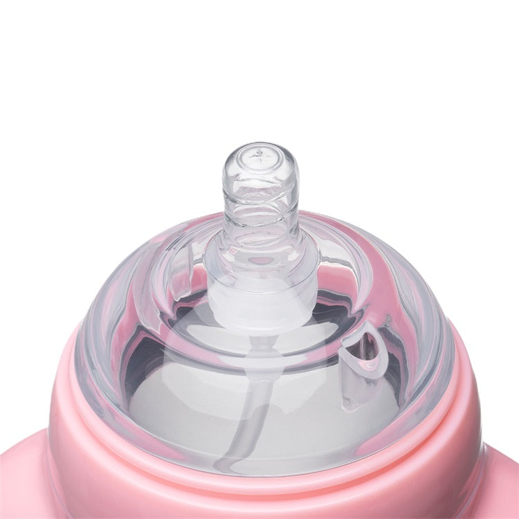 JUJH&CC Natural Feel Safety Infant Luxury Silicone Anti Colic Feeding Baby Bottles In Bulk