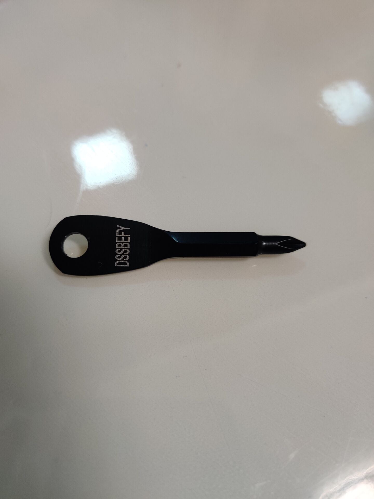 DSSBEFY Portable Mini Screwdriver Stainless Pocket Cross Key Screwdriver