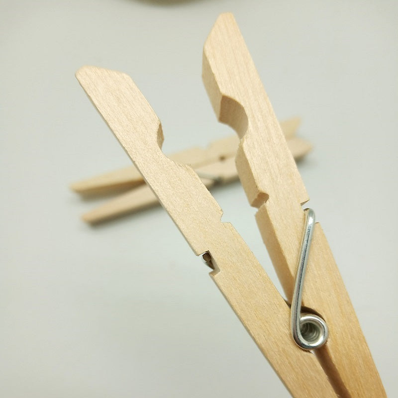 YWYKB 100 Pack Laundry Natural Wooden Clothes Pegs For Cloth Birch Wooden Clothes Pegs/Clips/Pins