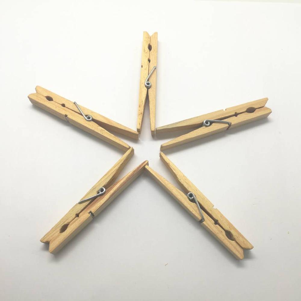 YWYKB 100 Pack Laundry Natural Wooden Clothes Pegs For Cloth Birch Wooden Clothes Pegs/Clips/Pins