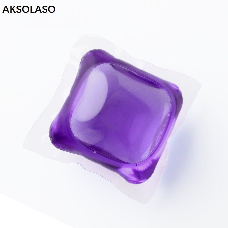 AKSOLASO 3 in 1 wholesale color high density Boxed laundry beads liquid detergent laundry pods