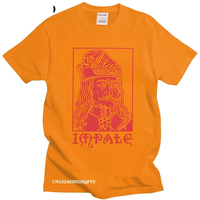 Vlad The Impaler Dracula T Shirts Men Pure Cotton Novelty T-Shirts Tepes Gothic Vampire Horror Movie Tee Camisas Men Tops