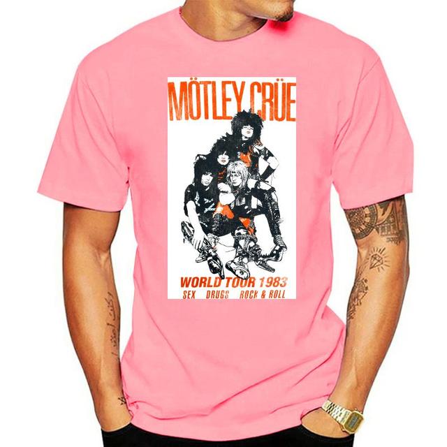 -motley-crue-guitar world tour 1983 reprint-shirt new t shirt S-234XL Z1063