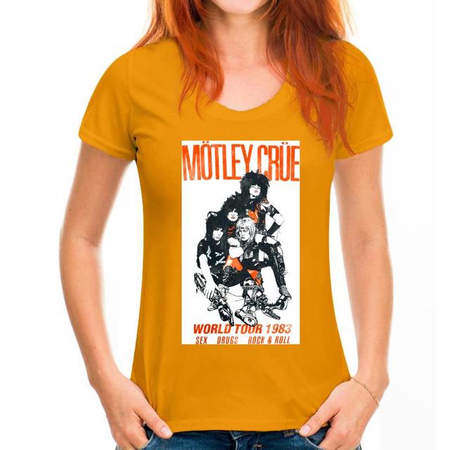 -motley-crue-guitar world tour 1983 reprint-shirt new t shirt S-234XL Z1063
