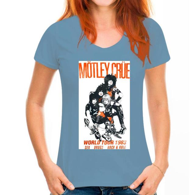 -motley-crue-guitar world tour 1983 reprint-shirt new t shirt S-234XL Z1063