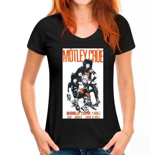 -motley-crue-guitar world tour 1983 reprint-shirt new t shirt S-234XL Z1063