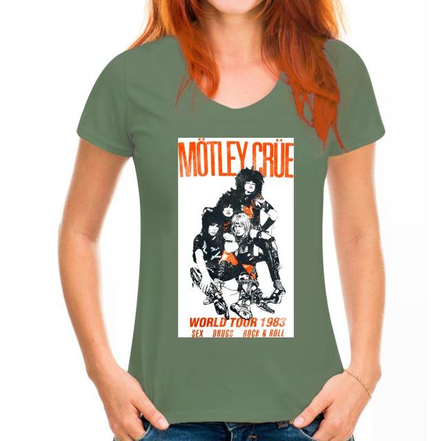 -motley-crue-guitar world tour 1983 reprint-shirt new t shirt S-234XL Z1063