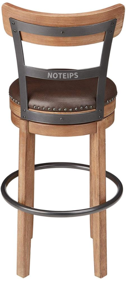 NOTEIPS Metal & Wooden Pub Bar Counter Stool Home Modern Cafe Furniture