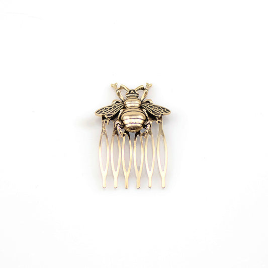 IDEAJOY Hair Accessories Women Vintage Animal Bumble Bee Slide Gold Hair Comb Hair Clip (Pack of 2)