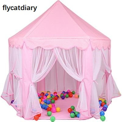 flycatdiary Baby play tent Princess Castle Tent with LED Light kids toy tents baby house