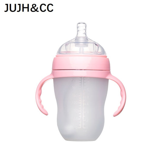 JUJH&CC Natural Feel Safety Infant Luxury Silicone Anti Colic Feeding Baby Bottles In Bulk