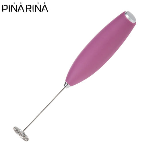 Pina.Rina Handheld Electric Mini Battery Operated Coffee Mixer Milk Frother