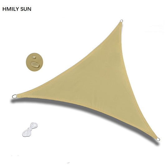 HMILY SUN uv resistant retractable triangle outdoor wind waterproof sun shade sail