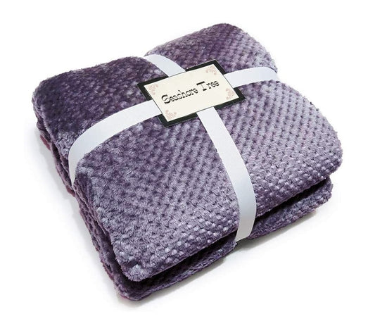 SEASHORE TREE Luxury Flannel Fleece Blanket Lightweight Cozy Plush Solid Blanket