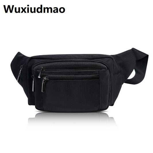 Wuxiudmao outdoor running hiking cycling fanny pack black sports bum waist bag