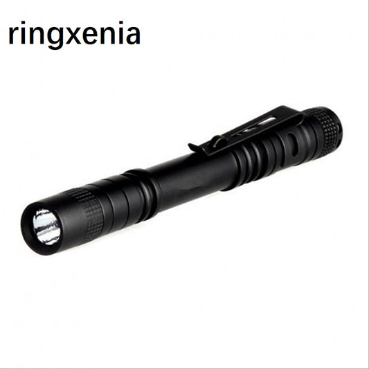 ringxenia Handheld Pocket Clip Aluminium Alloy Pen Light Mini Penlight Led Tactical Mini Flashlight