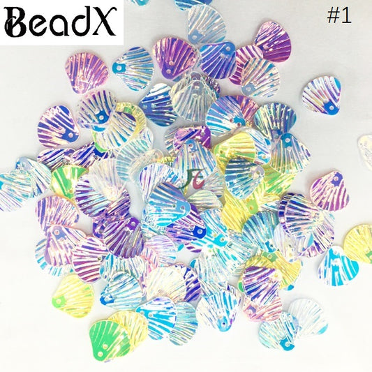 BEADX 100 Gram New Style Colorful laser Sequins,Spangle,Spangle Sequins PVC sequins/PET sequins