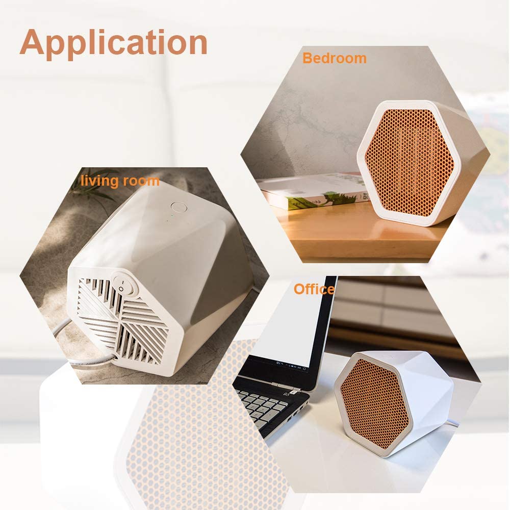 Pina.Rina Best Mini Fan Heater Outdoor Portable Electric Hot Air Mini Heater for Home Office Used
