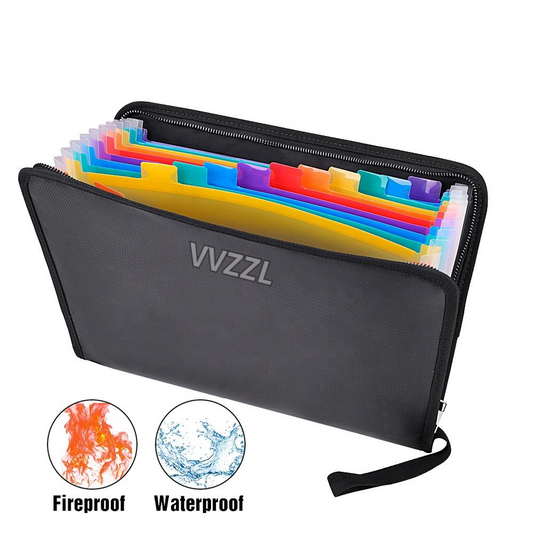 VVZZL Hot selling Fireproof Document Folder Office/school Use Color Expanding Filing Folder