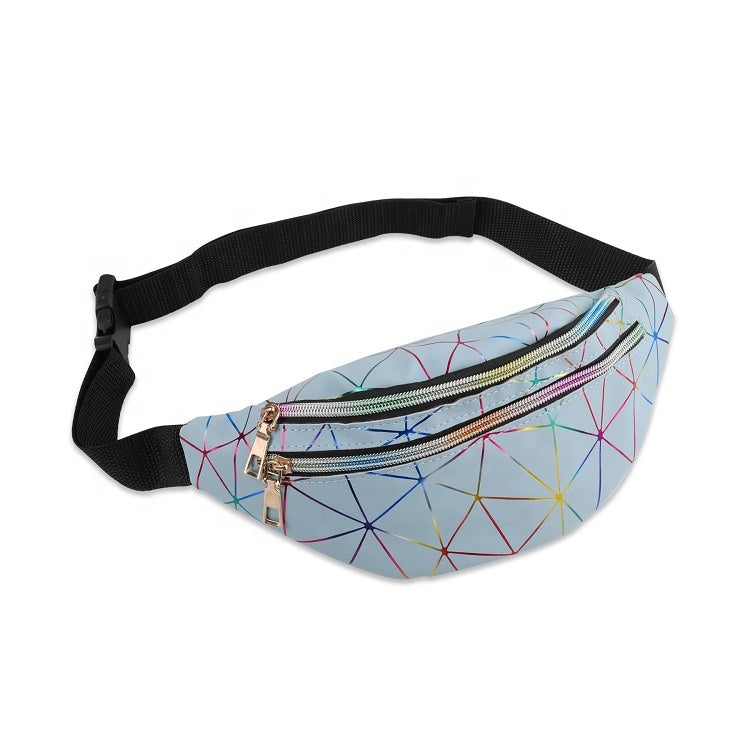 Mifyfan Waterproof Waist Bag Fanny Pack PU Leather Cross Body Hiking Bag