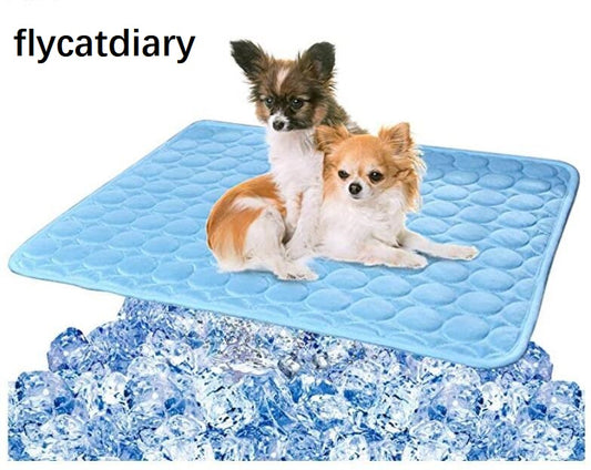 flycatdiary Pet Cooling Pad Dog Summer Sleeping Mat Pet Cats Cooling Blanket Sleep Cushion Keep Pets Cool Comfort for Kennel