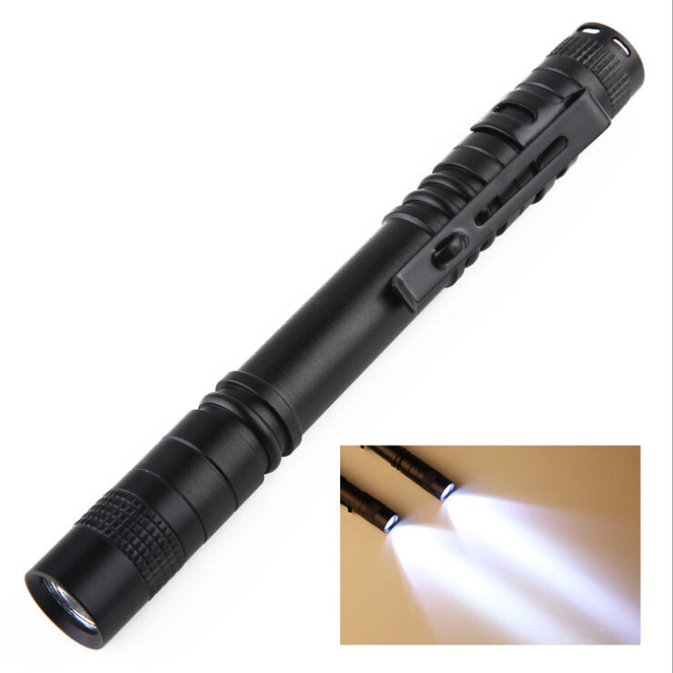 ringxenia Handheld Pocket Clip Aluminium Alloy Pen Light Mini Penlight Led Tactical Mini Flashlight