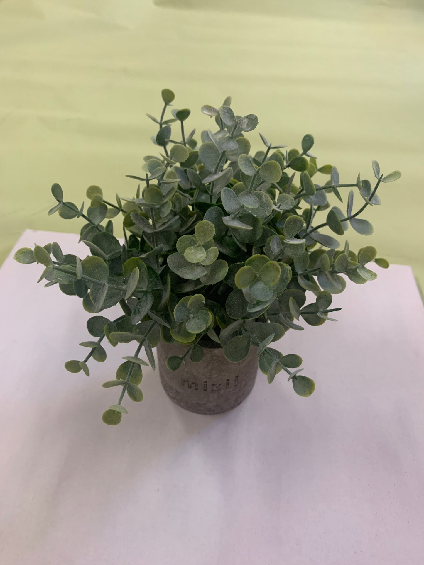 mizii Home Decor Indoor Artificial Potted Mini Plant Flower Topiary With Pots