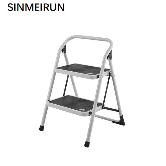 SINMEIRUN Good Quality 2 step metal folding ladder safety household stepladder