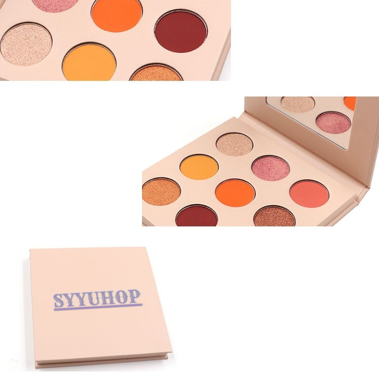 SYYUHOP Eye Shadow 9 Colors Eyeshadow Compact Makeup Palette Cosmetics