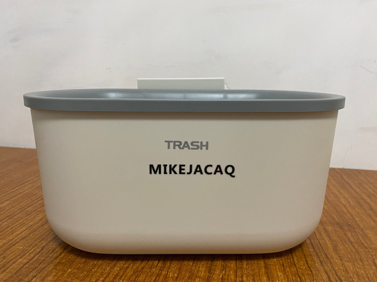 MIKEJACAQ Kitchen wall mouted small cabinet hanging waste sorting bin trash can plastic kitchen waste bin