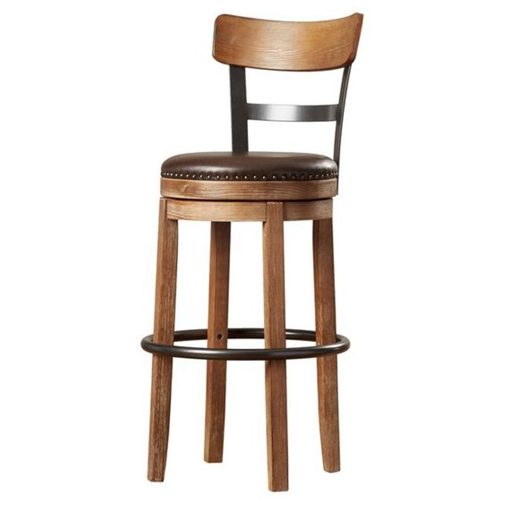 NOTEIPS Metal & Wooden Pub Bar Counter Stool Home Modern Cafe Furniture